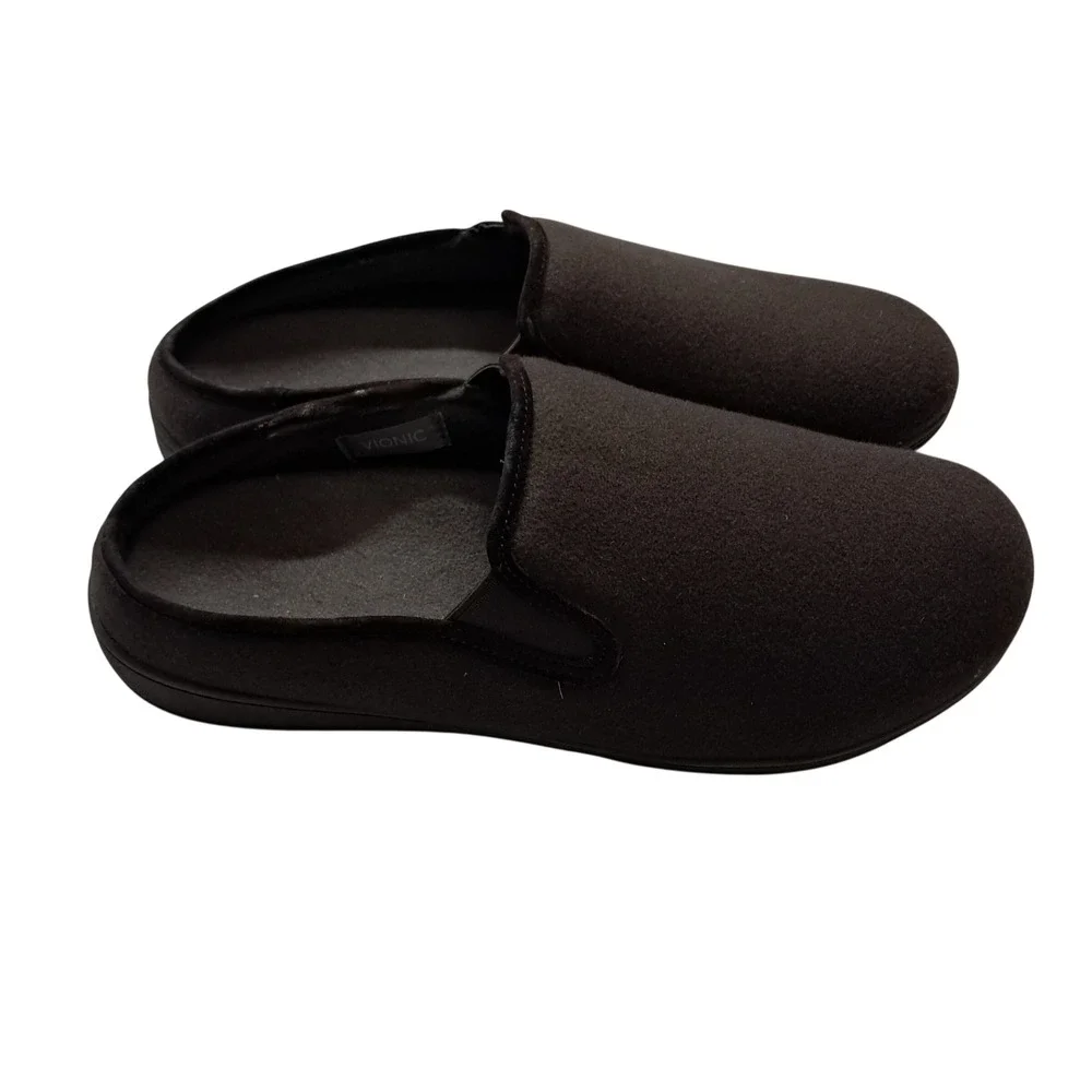 Vionic Unwind Slipper Shoes Men's 11.5‎ Brown Chocolate Slip On Comfort House